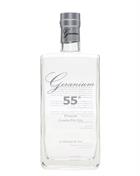 Geranium 55 Premium London Dry Gin Hammer and son England indeholder 70 centiliter og 55 procent alkohol